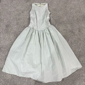 VTG Dillards Jessica Mcclintock Floral Dress Sleeveless Ball Gown 90s US 7/8